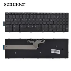 Teclado con diseño BR para ordenador portátil, teclado con marco negro, para DELL, Inpiron 14-3000, 3441, 3442, 3443, 3467, 3468, Inspiron 14-5000, 5442