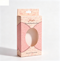 Boîte à fenêtre en carton écologique personnalisée avec poignée suspendue, impression offset et finition mate