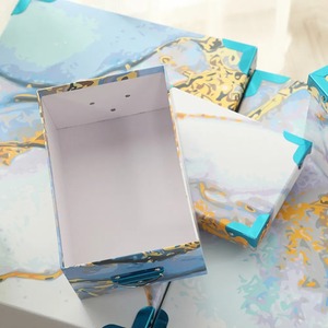 ชุดกล่องเก็บของขวัญลายหินอ่อนแบบกำหนดเองสำหรับคริสต์มาส 10 ชิ้น - Product Image 6