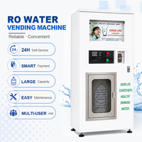 Máquina Expendedora de Agua Inteligente que Funciona con Monedas, Billetes y Tarjetas IC, Estación de Purificación de Agua por Ósmosis Inversa de Autoservicio 24 Horas al Aire Libre