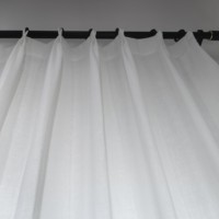 Rideaux transparents au toucher de coton au design classique rideaux et rideaux à texture flammée rideaux en voile personnalisés pour le salon et l'hôtel