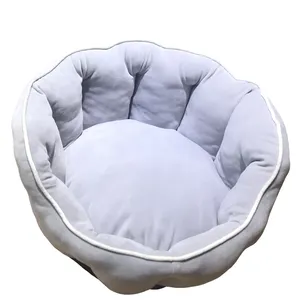 Pet Sleeping Dog Beds Wholesale Custom Round Plush Pet Beds Accessories For Dogs Indoor And Outdoor