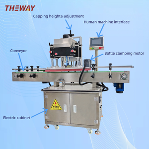 آلة تغطية أوتوماتيكية سهلة التشغيل - قابلة للتكيف مع أغطية متعددة الأحجام لزجاجات مستحضرات التجميل/المياه/العسل - Product Image 2