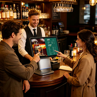 Tablet PC Android para Restaurantes de 10.95 Pulgadas con Procesador MTK, Impresora de 80 mm para Terminales y Aplicaciones Inteligentes HX-100B