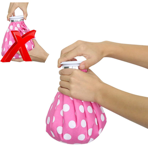 Bolsa de Hielo Reutilizable para Lesiones, Bolsa de Agua Caliente para Terapia de Frío y Calor y Alivio del Dolor con Funda, Elástica, Transpirable y Antiderrames - Product Image 5