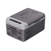 Mini-réfrigérateur portable moderne de 9 L à grande capacité, 12 V/24 V, avec compresseur DC à zone unique pour le stockage alimentaire et le camping en voiture