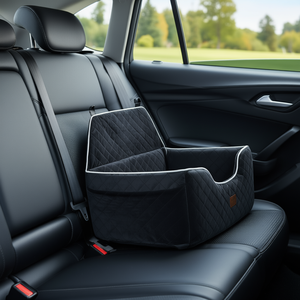 Asiento Elevador para Perros Vevor, para Mascotas de hasta 55 Libras, Transportín para Mascotas, Forro Polar Negro, Estilo Clásico y Cómodo - Product Image 2