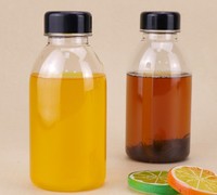 Bouteille réutilisable 8oz 12oz 16oz, 50 pièces, en plastique, pour jus, lait, boissons, avec bouchon doseur, 250ml 500ml