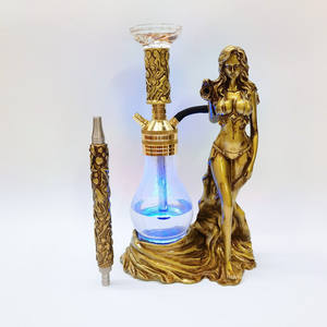 <span class=keywords><strong>Adalya</strong></span>-Cachimba de aluminio para Shisha, cachimba portátil de acrílico con bolsa - Product Image 3