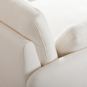 <span class=keywords><strong>Divano</strong></span> a Due Posti Oversize in Ciniglia da 50"43", Poltrona Larga e Profonda <span class=keywords><strong>con</strong></span> Imbottitura in Schiuma e Cotone PP, Comoda Poltrona Moderna per Soggiorno - Product Image 6