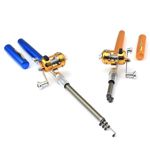 Lightweighted <strong>Mini</strong> Portable <strong>Pocket</strong> <strong>Fish</strong> <strong>Pen</strong> Aluminum Alloy <strong>Fishing</strong> <strong>Rod</strong> Child <strong>Rod</strong> - Product Image 5