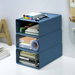 Susam ücretsiz örnek <span class=keywords><strong>Mini</strong></span> çeşitli eşyalar kırtasiye çok katmanlı plastik Pp ofis aksesuarları istiflenebilir masaüstü depolama çekmeceler - Product Image 5