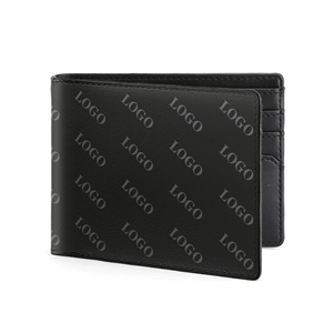 Fashion Hot Sale PU Leather Business Credit Card Holder Mens RFID Blocking <strong>Bifold</strong> Wallet Custom Full Logo Desgin Card Case <strong>Purse</strong> - Product Image 1