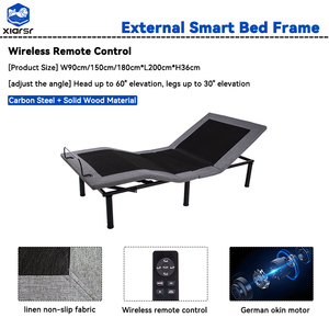 High-End Foldable Smart Iron <b>Bed</b> Reclining Luxurious Comfort Quiet Adjustment Ergonomic Support Modern School External Smart <b>Bed</b> - Product Image 3
