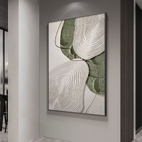 Peinture à l'huile 100% peinte à la main, peinture abstraite texturée sur toile, art mural minimaliste moderne, décoration de peinture pour chambre à coucher