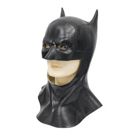 Masque en latex Batman DIY 28x42 cm en émulsion pour accessoires de costume de fête d'Halloween