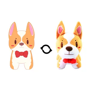 시뮬레이션 코기 개 봉제 강아지 장난감 박제 동물 현실적인 장난감 가정 장식 애완 동물 소유자 선물 영리한
