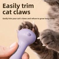 Lime à ongles électrique pour animaux de compagnie, dispositif de lissage des pattes portable, dispositif de coupe sûr pour le soin des ongles, nettoyeur pour chiots, chatons et petits animaux