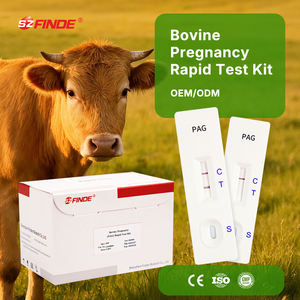 전혈 및 혈청 도매 공급을 위한 고정밀 신속 검출 소 임신 테스트 키트 - Product Image 1