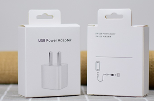 Boîte en carton personnalisée avec logo pour chargeur rapide, avec languette de suspension, emballage de vente au détail pour chargeurs de marque originale - Product Image 4