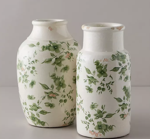 Vases colonnes de style chinois vert, <span class=keywords><strong>en</strong></span> céramique artisanale, <span class=keywords><strong>en</strong></span> <span class=keywords><strong>terre</strong></span> <span class=keywords><strong>cuite</strong></span> émaillée, vases <span class=keywords><strong>en</strong></span> pot, une pièce esthétique à exposer à la maison - Product Image 2