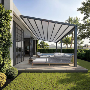 Toldo Retráctil Impermeable para Exteriores de PVC, Pérgola de Aluminio, Cubierta Motorizada para Terraza y Patio - Product Image 1