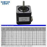 42HS4013A4CE Moteur pas à pas cher 1.3A Nema17 Cnc 3 Axis Kit Moteur pas à pas avec 40mm et 4 fils
