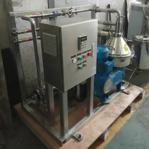 Disc Centrifuge Separator 500 To 5000LPH Electric Milk Cream Centrifugal Separator