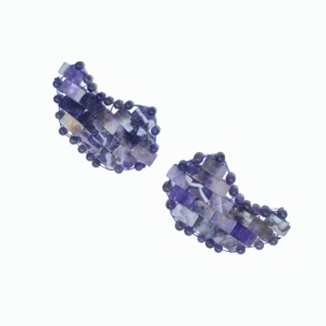 Natural Amethyst <b>Eye</b> <b>Mask</b> Butterfly-Shape Gemstone <b>Eye</b> Patch with Beads for Puffiness Relief and Relaxation - Product Image 3