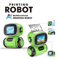 Nouvelle imprimante robot AI en plastique AJB, imprimante d'autocollants thermiques avec imprimante AI, mini imprimante photo portable, jouet robot AI