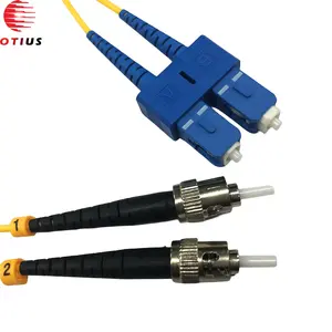 High Return Loss Patchcord Singlemode SC/UPC ST/UPC Duplex PVC 3 Meters Fiber Optic Patch Cord Jumper Cable