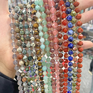8mm Twisted Crystal <strong>Agate</strong> <strong>Beads</strong> with Tiger Eye and Green Aventurine DIY Jewelry Making <strong>Bead</strong> Supplies for Bracelets Necklaces - Product Image 1