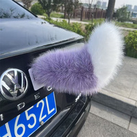 Araba Arka Dekorasyonu Tilki Elektrikli Sallanan Kuyruk Şarj Edilebilir Ses Kontrollü Uzaktan Kumandalı Anime Konvansiyonu Coser Peluş Hareketli Kuyruk