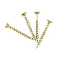 Vis à bois CSK à tête fraisée plate en zinc jaune Vis à aggloméré Torx