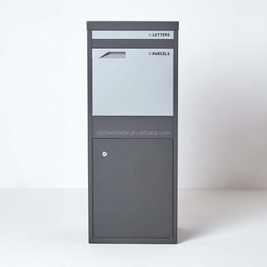 cheap grey parcel drop box foldable parcel box drop delivery off box