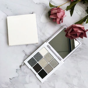 باليت ظلال عيون ساتان مضيء يدوم طويلاً بـ 9 ألوان، مات ولامع، مكياج سموكي، بودرة ملونة مقاومة للماء - Product Image 2