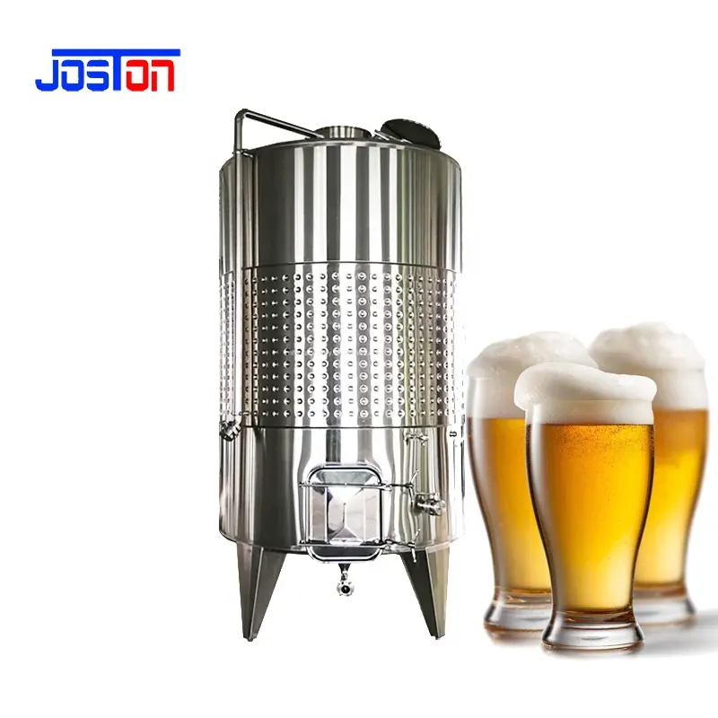 JOSTON SS304/SS16L แจ็คเก็ตลักยิ้มที่สดใสประเภทอุปกรณ์การต้มเบียร์ถังหมักไวน์
