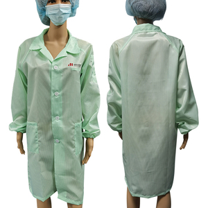 ALLESD - Bata de Trabajo Antiestática con Franjas de 5 mm, 99 % Poliéster, 1 % Fibra de Carbono, <span class=keywords><strong>Ropa</strong></span> ESD - Product Image 1