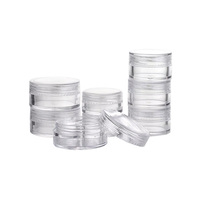Pot miniature en plastique PS de qualité supérieure 5 ml |   Pot vide en gros de 5g pour crème, flacon cosmétique de sous-conditionnement