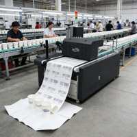 Imprimante jet d'encre Yotta à passage unique pour l'impression de boîtes en carton, gobelets en papier, boîtes ondulées avec prise en charge des matériaux flexibles