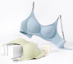 Sujetadores de soporte suave sin rastro para niña con letra plegable Tira de gelatina Correa para el hombro Sensación <span class=keywords><strong>desnuda</strong></span> - Product Image 1