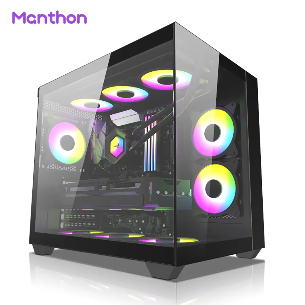 Wholesale E-Atx Full Towers Homemade Computer Desk Case Gaming Computer Casing Desktop Gaming Pc Case