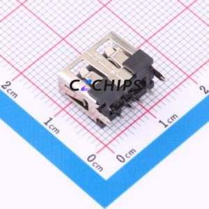 10.0 180 ZCZB-HJ USB Connector Through hole Component (THT) Connector Type-A USB 2.0 Female Through Hole - Product Image 2