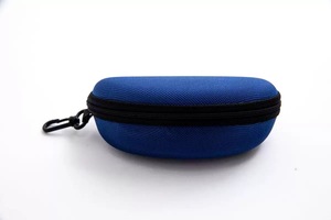 Lot de 3 étuis rigides en EVA pour lunettes, étui à fermeture éclair pour lunettes de soleil avec crochet, étui de voyage portable pour hommes et femmes - Product Image 3