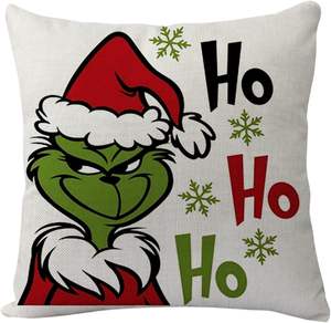 Housse de coussin 2026 à prix réduit, 100 % polyester, 45x45 cm, pour Noël - Product Image 1