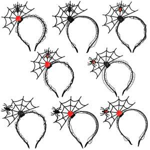 Diademas para el Cabello de Halloween, Diadema de Calabaza Fantasma, Bandas de Araña para Disfraces - Product Image 1