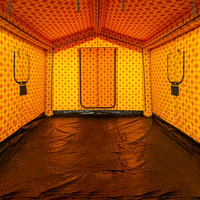 Tente Gonflable 3x3x2.5m en PVC à Colonnes d'Air, Une Pièce, Un Hall, pour Camping et Glamping en Extérieur au Moyen-Orient