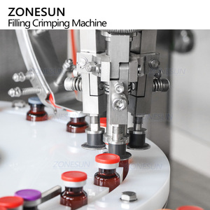 ZONESUN ZS-AFC39D Automatic Monoblock Rotary Peristaltic Pump <b>Glass</b> <b>Vial</b> Bottle Liquid Filling Stoppering Capping Machine - Product Image 6