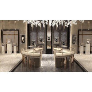 Jewelry <b>Watch</b> Luxury Goods Shop Interior Design Full Room Customization Glass Display Cabine Jewellery Showcase Store Decoration - Product Image 1