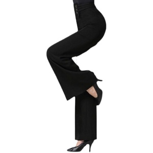 กางเกงเต้นรำสมัยใหม่สำหรับผู้หญิงไซส์ XL สำหรับฤดูร้อน ทรงหลวม สบาย ระบายอากาศได้ดี ขากว้าง เอวยางยืด เหมาะสำหรับเต้นแซมบ้า ชาช่า ลาติน และสแควร์แดนซ์ - Product Image 5